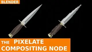 BLENDER - How to create PIXEL ART style renderings with the Pixelate node