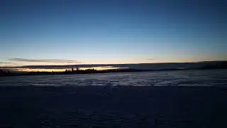 Getting dark slowly at Elk Island National Park 😀
