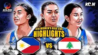 Gilas U18 Women vs Lebanon Highlights | FIBA U18 Women's Asia Cup 2024