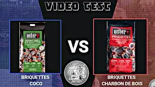 TEST NEW WEBER COCONUT SHELL BRIQUETTES