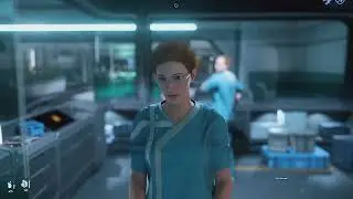 Die Mittarbeiterin der Krankenhausrezeption spricht mich an  (3.22)