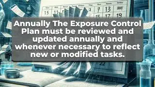 How often must an Exposure Control Plan be reviewed and updated