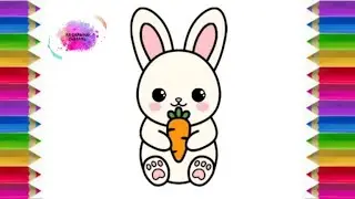 Tutorial menggambar kelinci lucu/tutorial how to draw a cute rabbit #tutorial #menggambar #kelinci