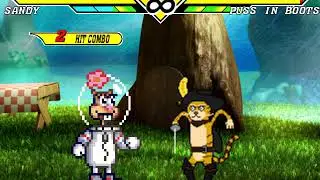 MUGEN: Sandy Vs Puss In Boots (Requested)