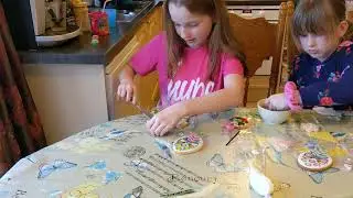Bethany and Isabelle Easter Cookies