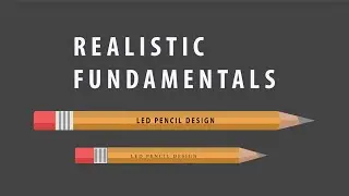 Beginning Graphic Design Fundamentals How to Draw Led Pencil Shape gcf learn free Hassan Jee Tech