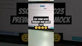 SSC STENO 2023 | previous year mock test 😲😲😲😲