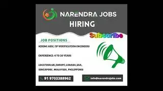 ASIC IP Design Verification | Semiconductor Jobs | VLSI Jobs
