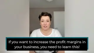 If you want to increase the profit margins in your business, you need to learn this!
