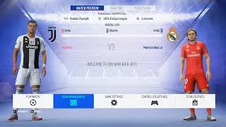 Fifa 19 Gamrplay||Real Madraid Vs Juventus||UEFA Final
