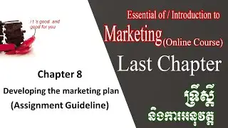 ONLINE COURSE | Chapter 8 | Developing the marketing plan