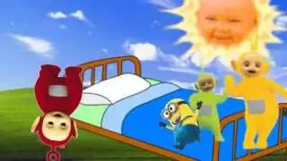 TELETUBBIES Five Little Monekys Jumping on The Bed - Tubbies Nursery Rhymes - Rhymes For Children