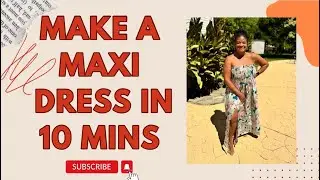 DIY Strapless Maxi Dress in 10 Minutes! Perfect for My Greece Getaway 🌊🇬🇷