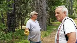 Dad and the Rancher at Butcher Corral on Mosquito Road