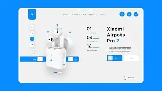 Adobe XD Web Design Tutorial | Xiaomi Airdots Pro 2 Landing Page UI Design Tutorial