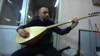 Özay Özdemir dertler derya olmuş 45 lik gürgen oyma bağlama alıcı saz Evi