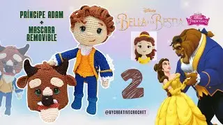 THE BEAST Prince Adam 🤴🏻 BEAUTY AND THE BEAST DISNEY | PART 2/3 🥰💕 Amigurumi