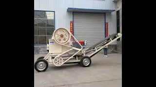 1-20 TPH small mobile portable jaw crusher stone grinder crushing machine