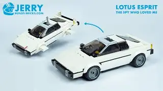 Custom LEGO Lotus Esprit instructions (MOC #133)