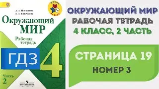 Окружающий мир. Рабочая тетрадь 4 класс 2 часть. ГДЗ стр. 19 №3