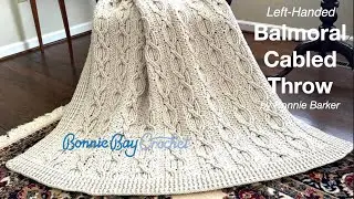 Left Handed Balmoral Cabled Throw