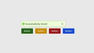 Button Alert using HTML and CSS | Source Code