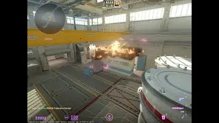CS2: Molotov on top of HUT on NUKE! Random flames makes this hard.