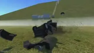 BeamNG DRIVE Хорошая нарезка краш тестов в замедленном действие.