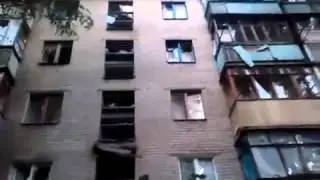 Славянск спустя 10 минут после обстрела 03 07 2014
