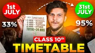 Class 10 Board :July Timetable for Topper Student (Ab No Time Pass ⚠️)