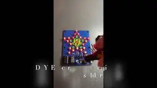 Flashing LED STAR. Learn to solder kit with all through-hole components.