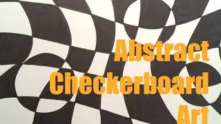 Abstract Checkerboard Art