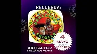 DANZONERA CRIOLLA DE ADOLFO VEGA SE PRESENTA EN LA ALCALDÍA GAM EL PRÓXIMO SÁBADO 4 DE MAYO DE 2024