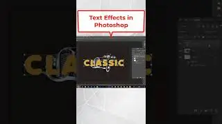 Text Effects in Photoshop | How to place Text Behind and in Front of Objects #photoshop #effects
