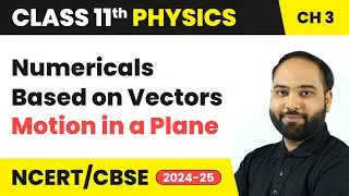Numericals Based on Vectors - Motion in a Plane | Class 11 Physics Chapter 3 | CBSE 2024-25