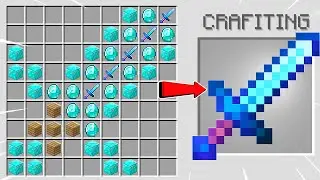 Minecraft, But I Can Craft GIANT Tools.....