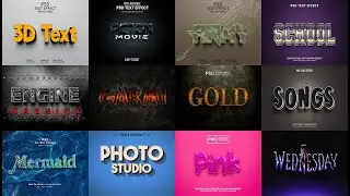 Photoshop Editable 3D-text effect Psd free | Text effect photoshop psd template