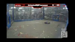 Blasphemi (ring spinner battle bot) first match