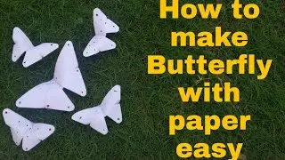 How to make butterfly using paper very easy in Malayalam |Time breaks|
