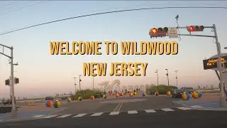Wildwood, New Jersey At Sunset - 4K Drive Around Town