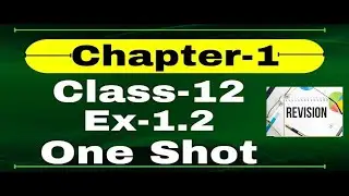 Class 12 Exercise 1.2 Mathematics Important Questions with Solution | #math #class12maths #2024