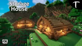 Minecraft Simple Storage House Tutorial [How to Build]