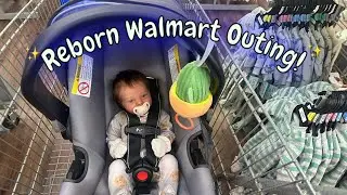 Walmart Outing with my Reborn Newborn Baby! Shopping for my Toddler Reborn! 