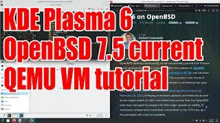 How to install KDE Plasma 6 on OpenBSD 7.5 -current tutorial - September 2024 - 4bece213