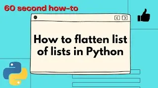 How to flatten list of lists in Python