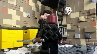 Lego Morbious v Blade alley battle moc! #lego #spiderman