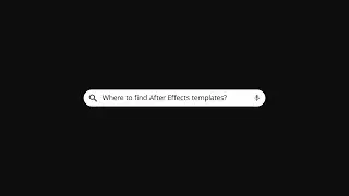 After Effects Template - Search Logo Reveal for After Effects (Free Project File)