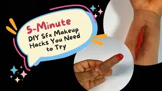 5 Quick SFX Makeup Tricks for Beginners! Easy and Quick #sfxhack #viralcontent #specialeffectsmakeup