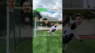 HAALAND VS RONALDO HEIGHT KICK CHALLENGE!!⚽️🧤#challenge #football #soccer #foryou