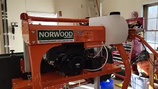 Starting our new Portable Sawmill (Norwood LM30) for the first time!